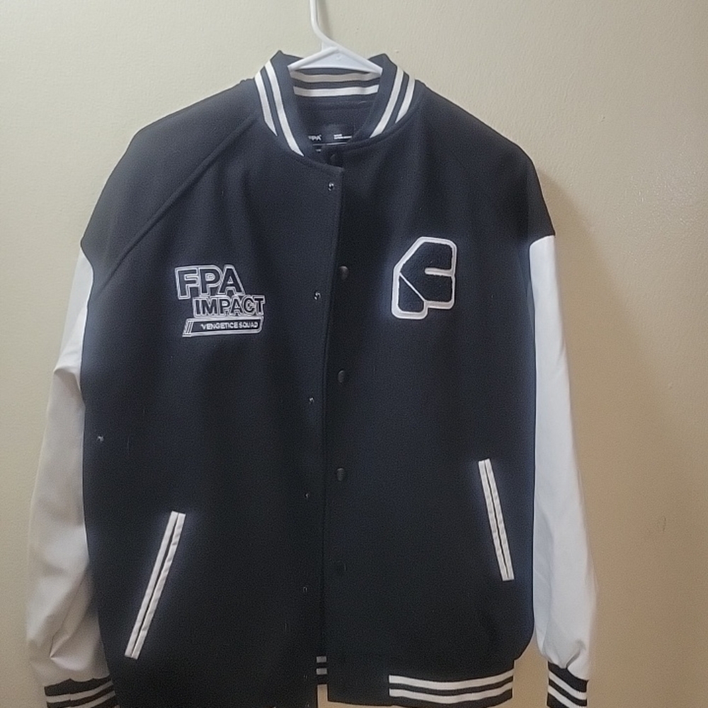 Black and White Varsity Jacket - Picture 4 of 9